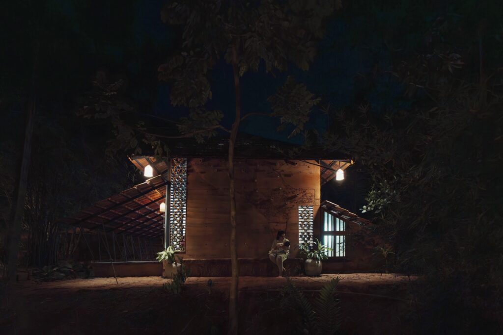 Exterior. Shwasam Multipurpose Hall, Aliparamba, Kerala, by ShriAbodes. Photographs: Jino Sam