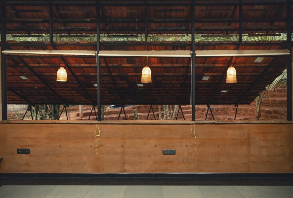 Interior. Shwasam Multipurpose Hall, Aliparamba, Kerala, by ShriAbodes. Photographs: Jino Sam