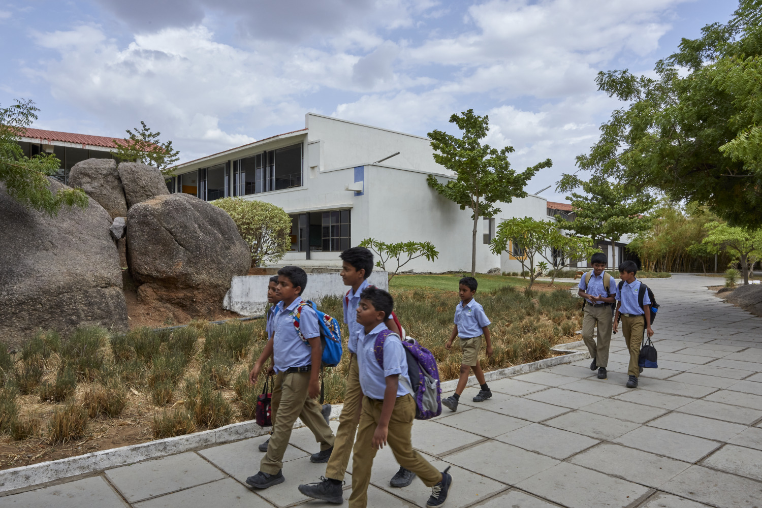 Sparkrill International School, Warangal, Telangana, by SJK Architects. Photograph credits Rajesh Vora