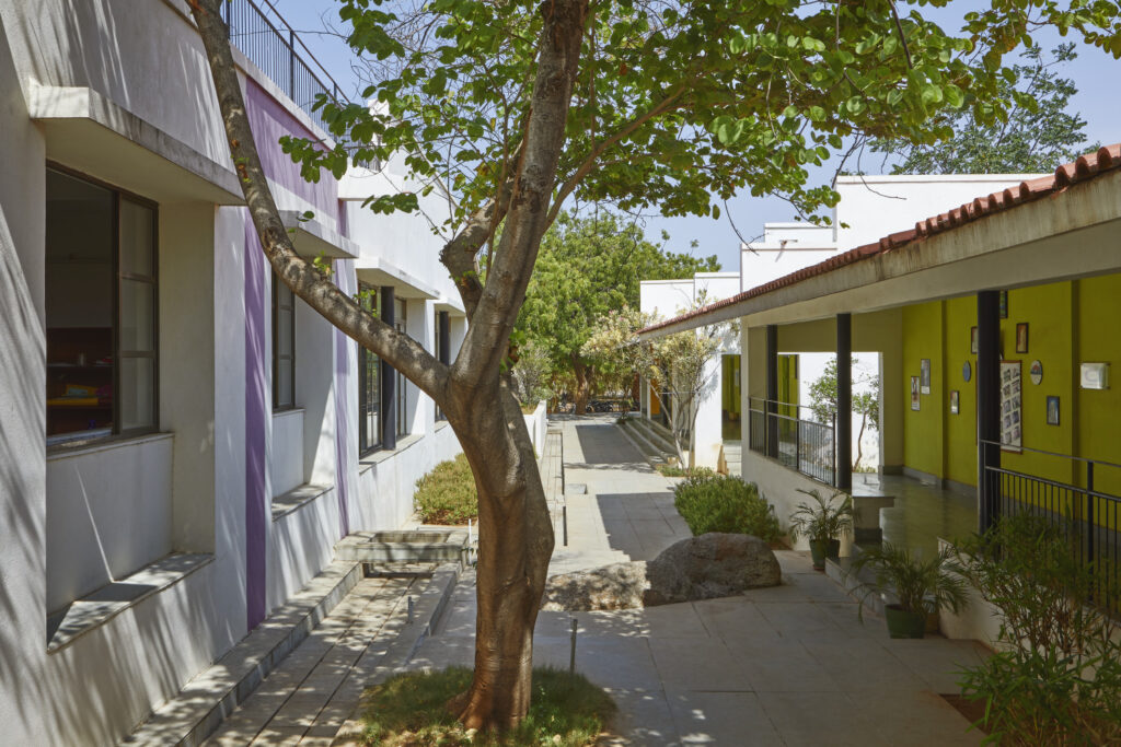 Sparkrill International School, Warangal, Telangana, by SJK Architects. Photograph credits Rajesh Vora