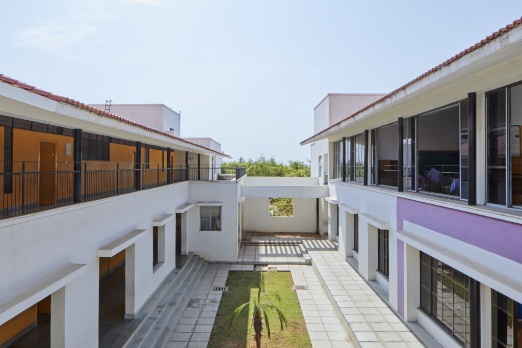 Sparkrill International School, Warangal, Telangana, by SJK Architects. Photograph credits Rajesh Vora