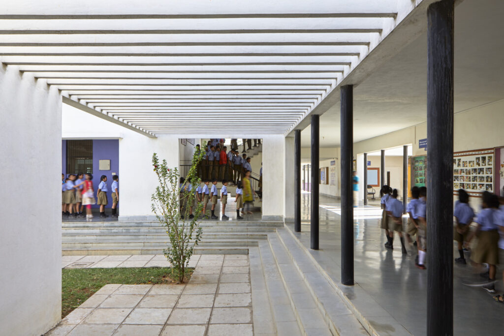 Sparkrill International School, Warangal, Telangana, by SJK Architects. Photograph credits Rajesh Vora