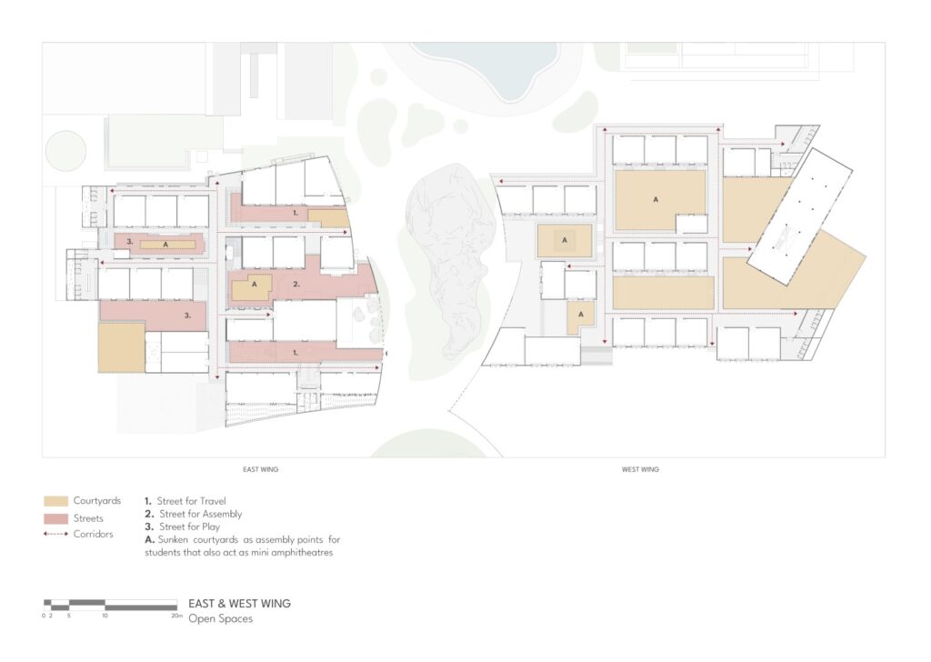 Open Spaces, Sparkrill International School, Warangal, Telangana, by SJK Architects.