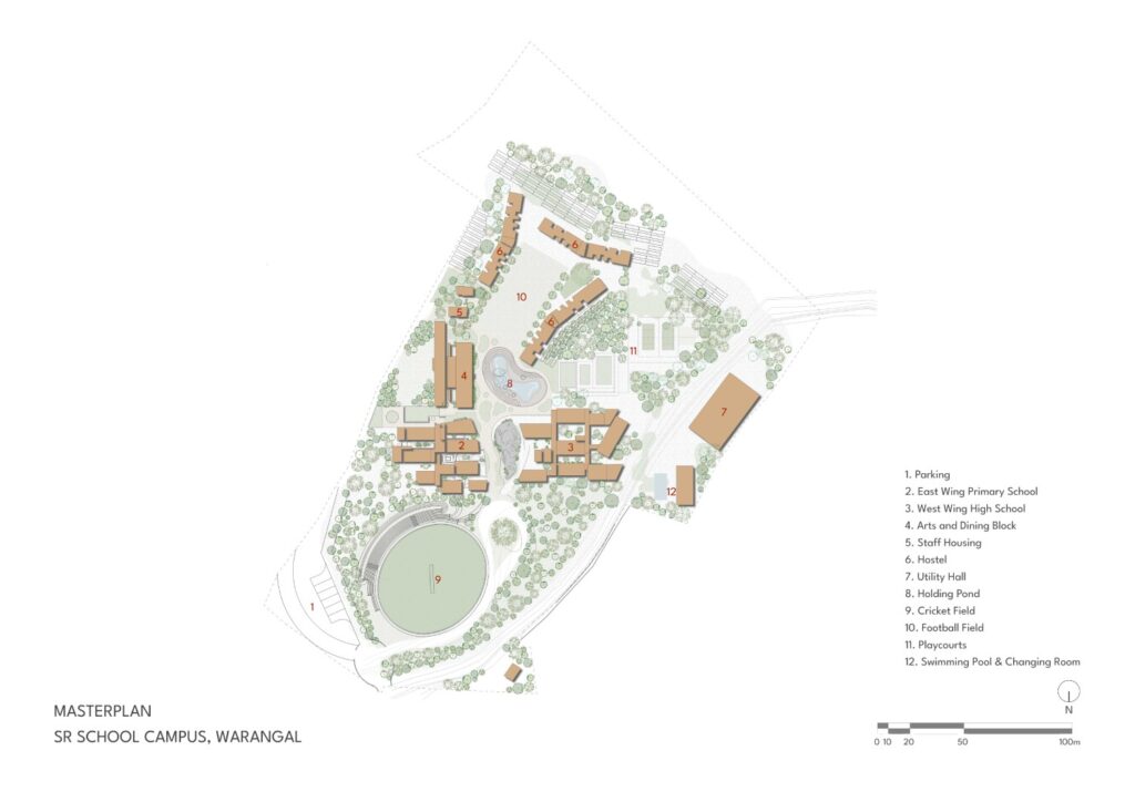 Master Plan, Sparkrill International School, Warangal, Telangana, by SJK Architects.