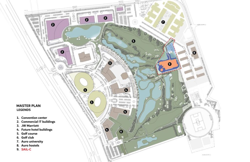 Master Plan. Sri Aurobindo Integral Learning Centre, Surat, by Studio Naqshbandi.