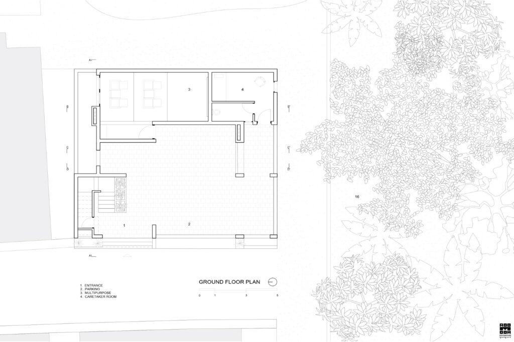 Floor Plan. Tetris Garden , Surat, India, by Roomoor