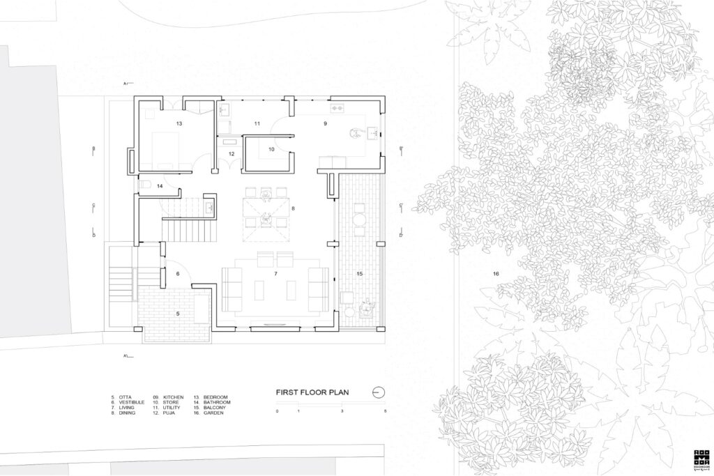 Floor Plan. Tetris Garden , Surat, India, by Roomoor