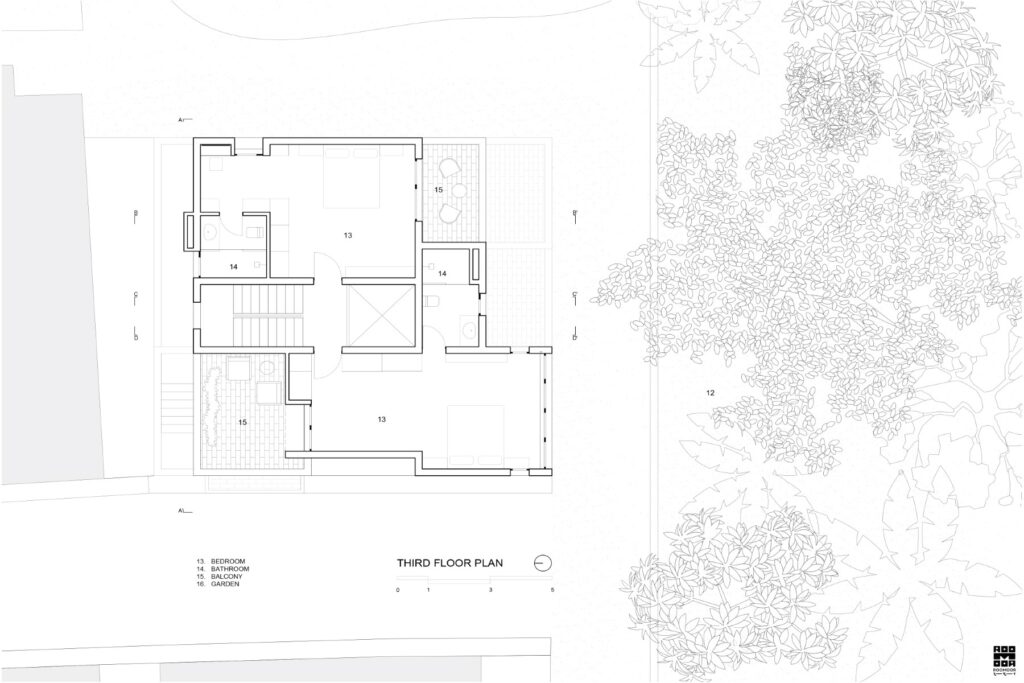 Floor Plan. Tetris Garden , Surat, India, by Roomoor