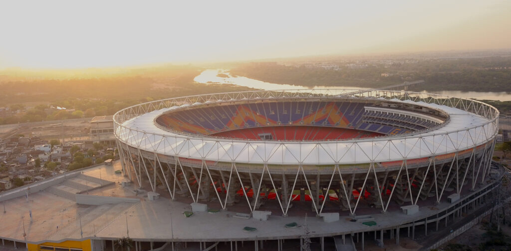 Narendra Modi Stadium, Gujarat, India, by Populous. © Destination Photographers