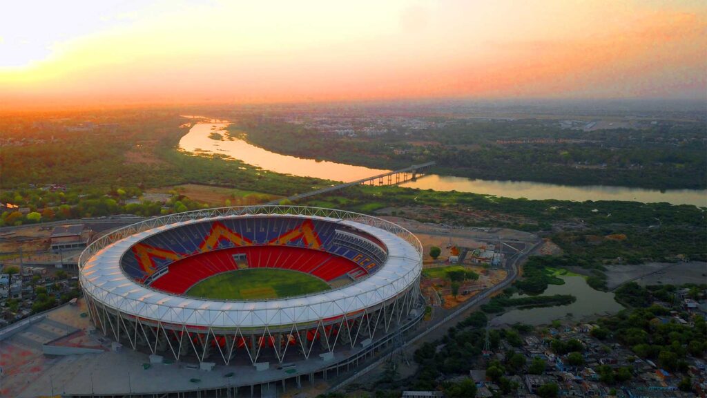 Narendra Modi Stadium, Gujarat, India, by Populous. © Destination Photographers