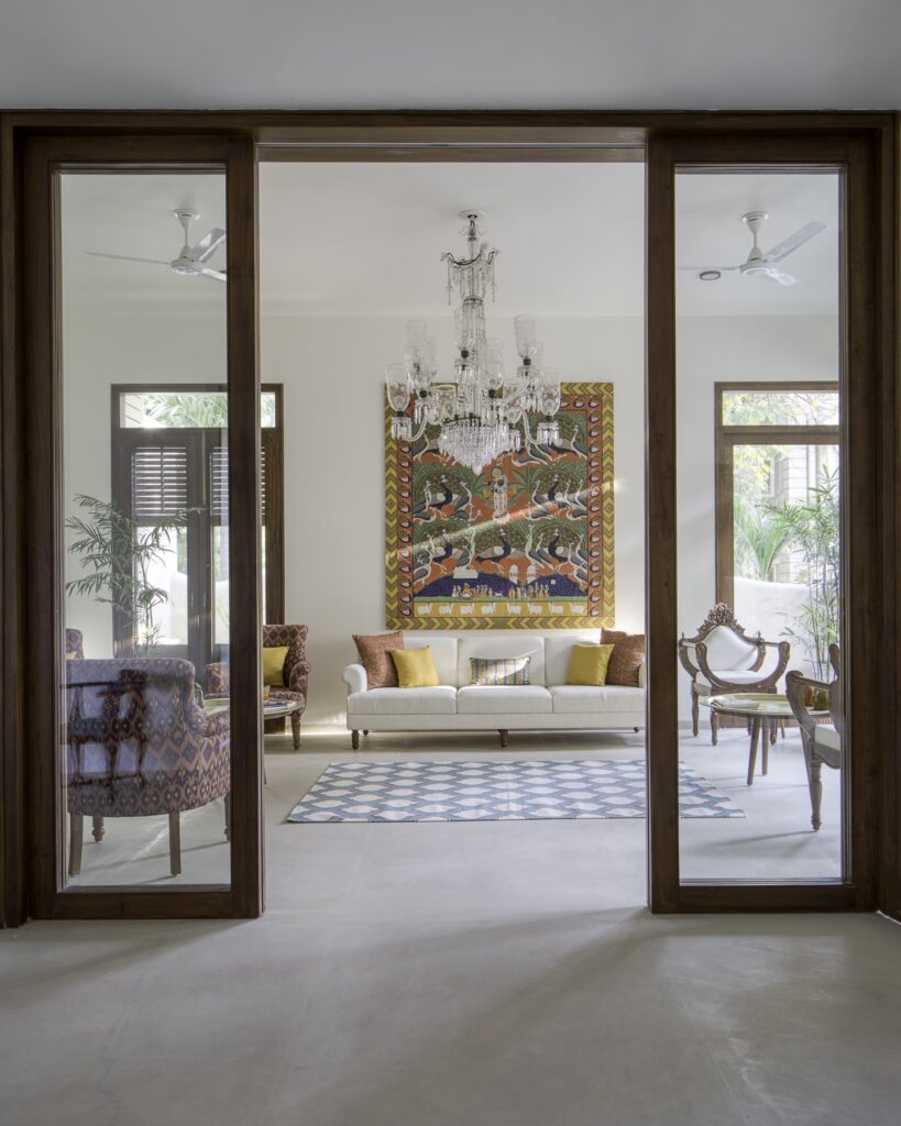 interior. Casa Aum, Ahmedabad, India, by Mistry Architects. Photograph by Umang Shah