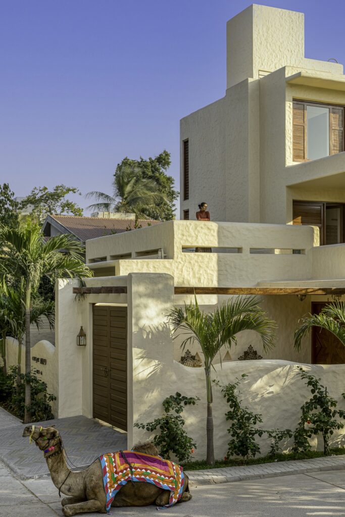 Exterior. Casa Aum, Ahmedabad, India, by Mistry Architects. Photograph by Umang Shah