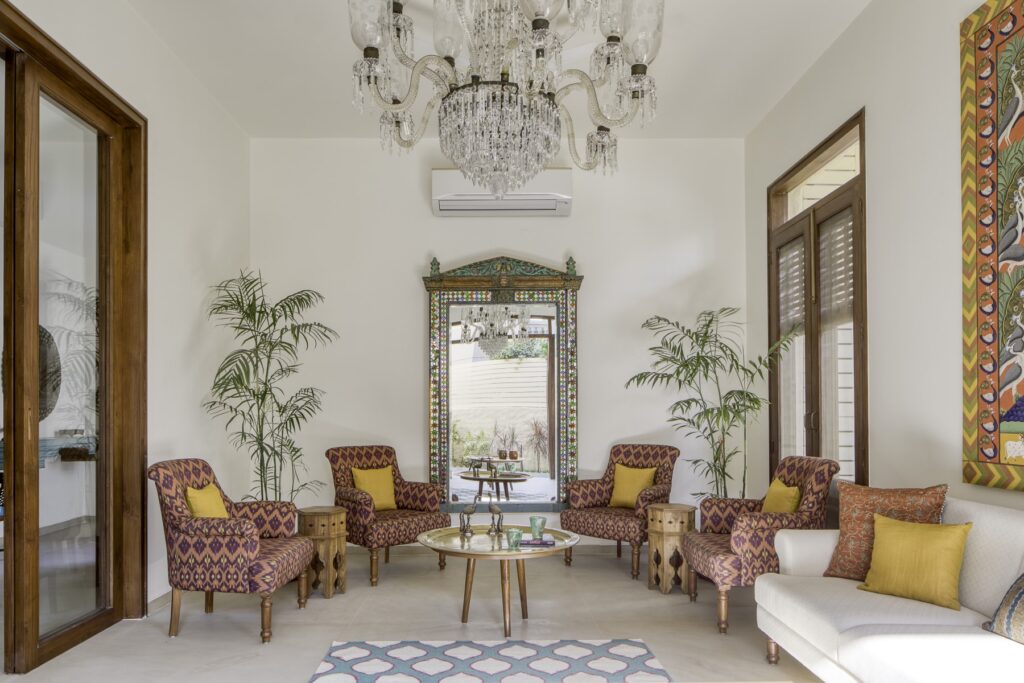 interior. Casa Aum, Ahmedabad, India, by Mistry Architects. Photograph by Umang Shah