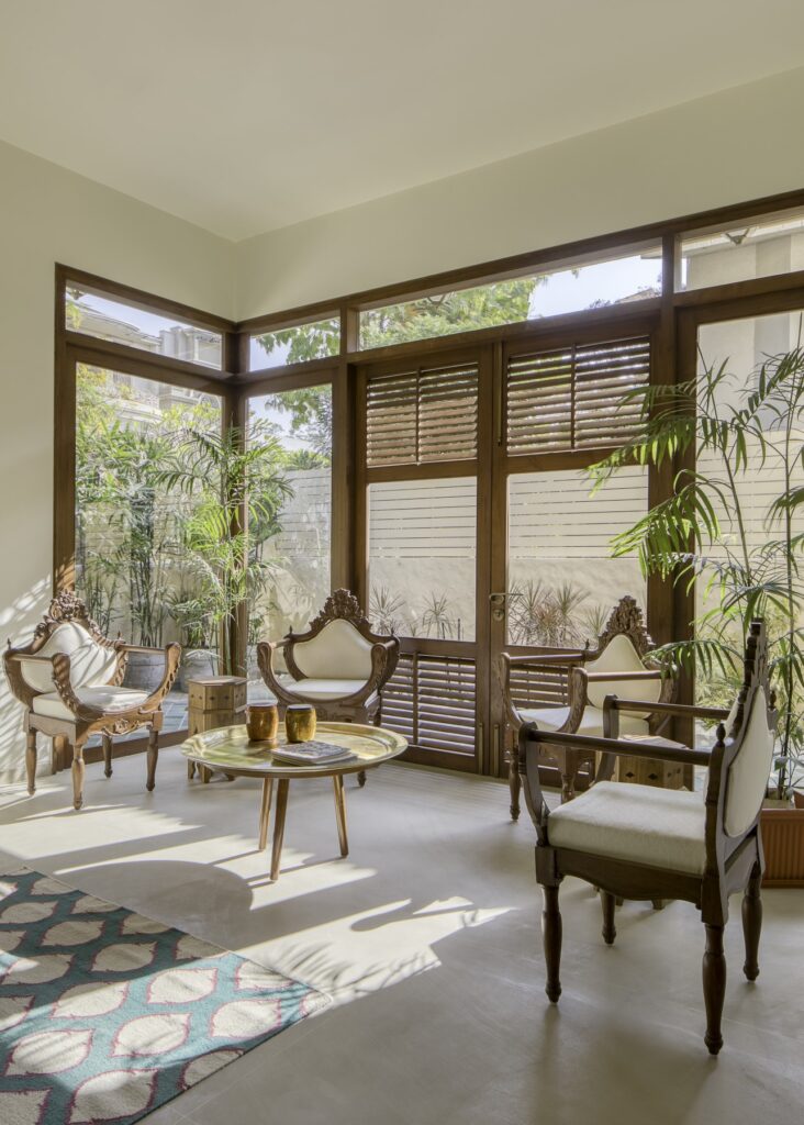 interior. Casa Aum, Ahmedabad, India, by Mistry Architects. Photograph by Umang Shah