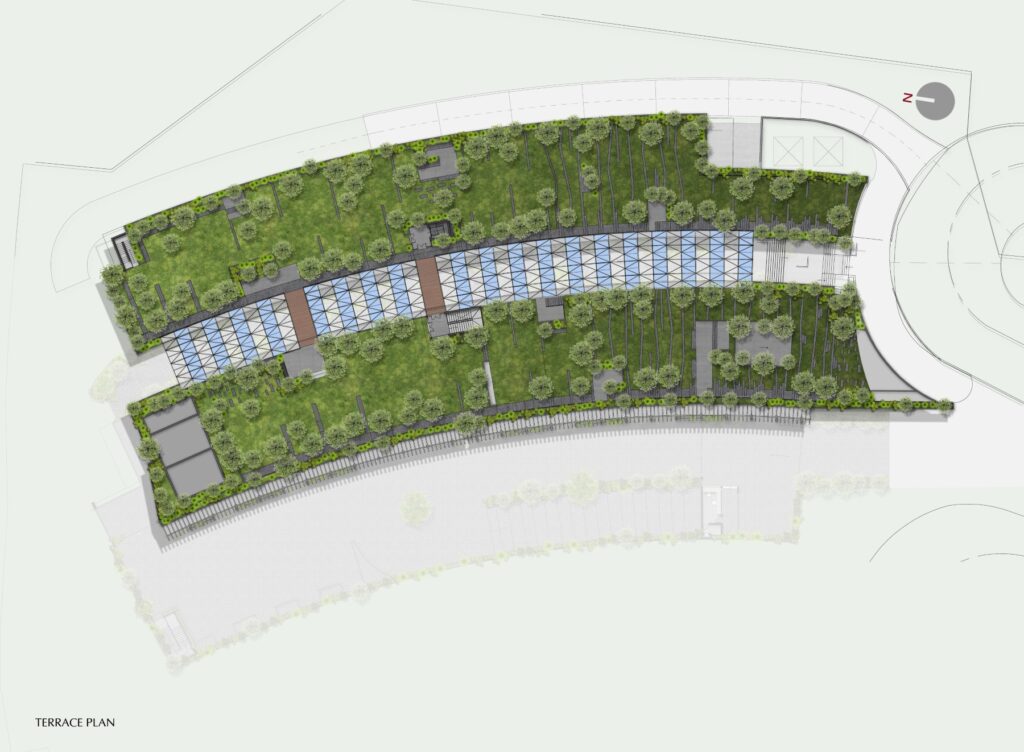 Terrace floor level Plan, Malabar Headquarters, Calicut, Kerala, by Stapati