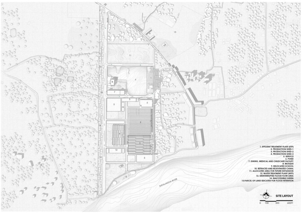 Site Layout, ETP for Reefat Garments, Bangladesh. © SILT