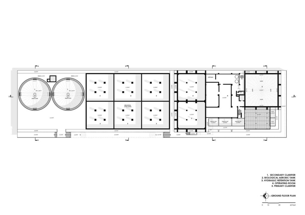 Ground Floor Plan, ETP for Reefat Garments, Bangladesh. © SILT