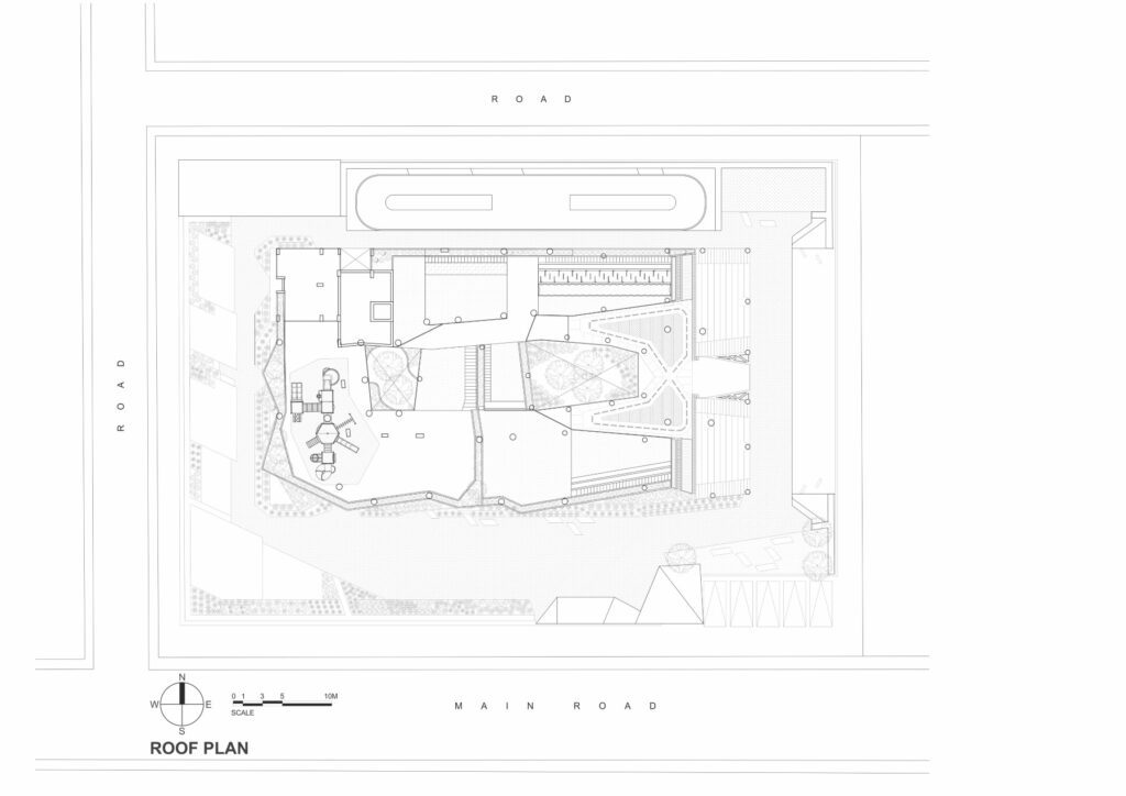 Roof Plan. Sangam Elementary School. SferaBlu Architects