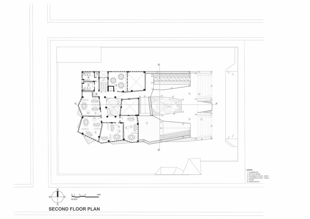 Second Floor Plan. Sangam Elementary School. SferaBlu Architects