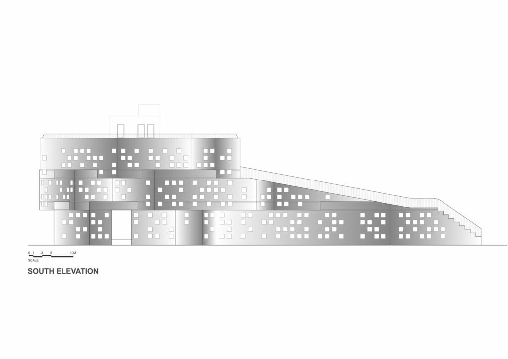 South Elevation. Sangam Elementary School. SferaBlu Architects