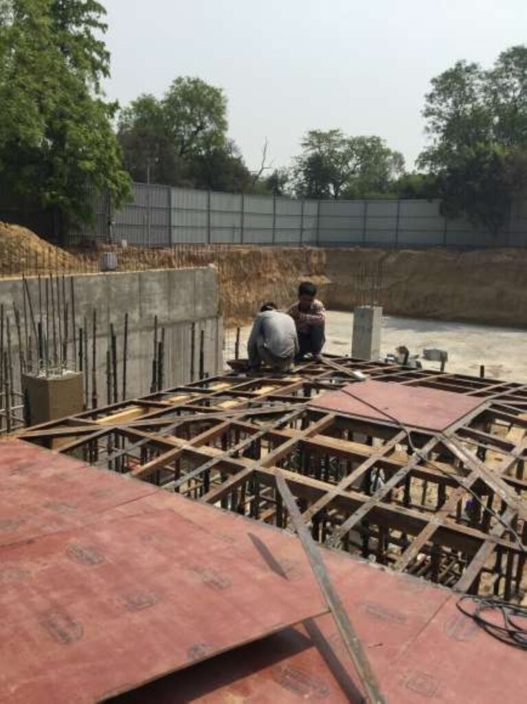 Construction Process. Humayun’s Tomb Site Museum, New Delhi, by vir.mueller architects. © Suryan//Dang and vir.mueller architects