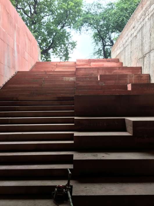 Construction Process. Humayun’s Tomb Site Museum, New Delhi, by vir.mueller architects. © Suryan//Dang and vir.mueller architects