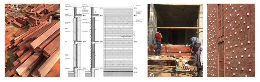 Construction Process. Humayun’s Tomb Site Museum, New Delhi, by vir.mueller architects. Photographs © Suryan//Dang and vir.mueller architects; Drawings © vir.mueller architects.