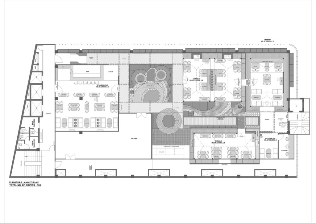 Floor Plan, Notorious, Jalandhar, Punjab, by Studio Dashline