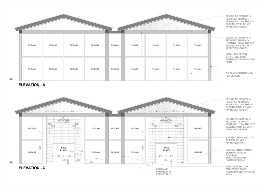 Cabana Elevation, Notorious, Jalandhar, Punjab, by Studio Dashline