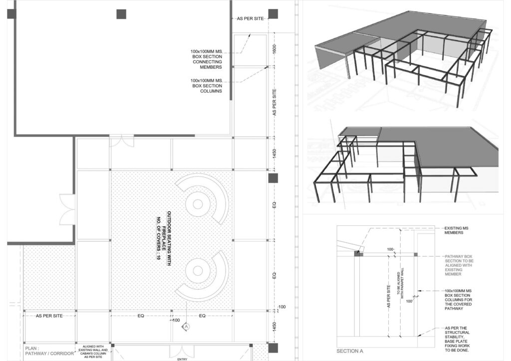 Pergola Detail 01, Notorious, Jalandhar, Punjab, by Studio Dashline