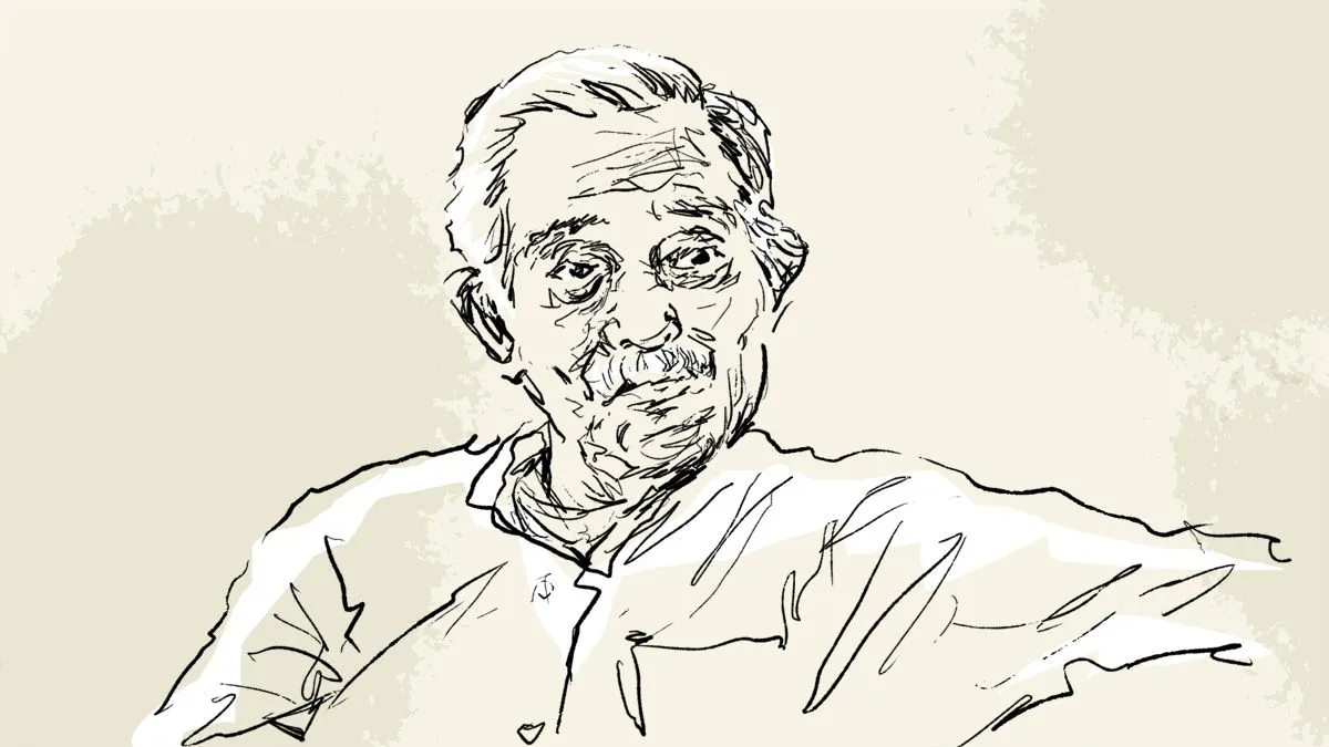 Shirish Patel. Illustration by Dominic Xavier.