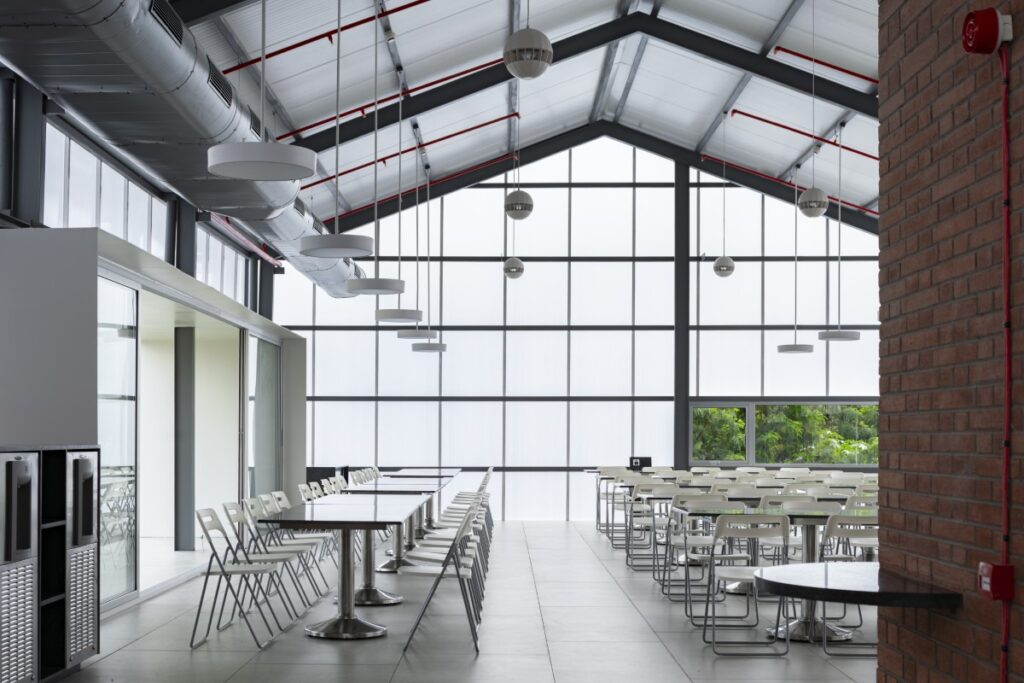 Sangam, Pune, Maharashtra, by Alkesh Gangwal & Associates 11 Sangam Canteen, Alkesh Gangwal & Associates. © Vivek Eadara