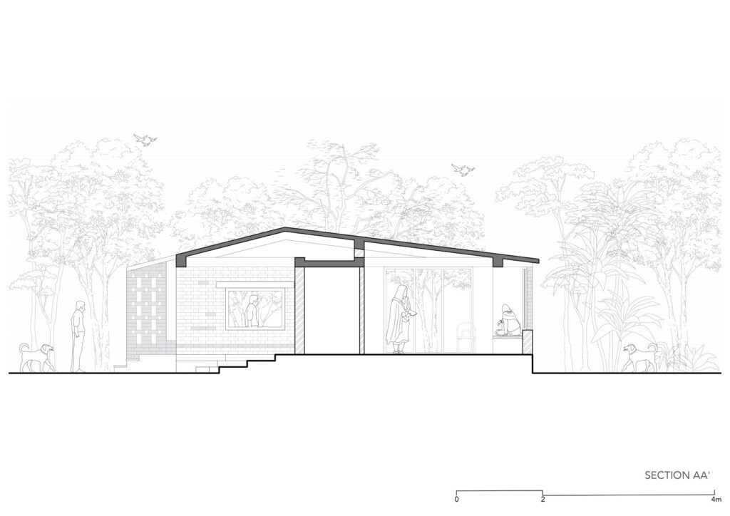 Court Fort, Nandoli, Gujarat, by Compartment S4 21 Section A-A. Court Fort, by Compartment S4