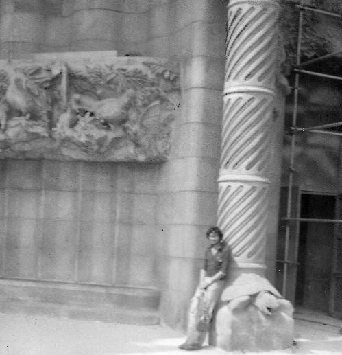 "Hassan Fathy’s head was in the heavens, heart in the right place, and feet planted firmly on earth."—H. Masud Taj on his Turtle poem & Hassan Fathy 7 Masud Taj at Sagrada Familia, 1978