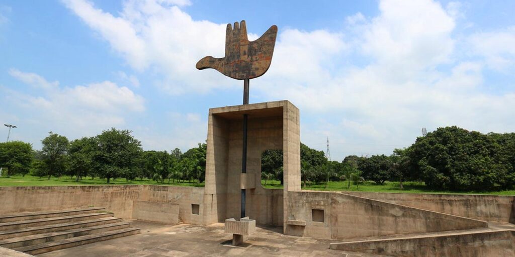 Open Hand Monument.Via Chandigarh Tourism