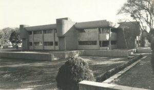 Brutalist India | Nehru Memorial Museum and Library, 1969 - Rear side of view of the library. Credits - Kshitij Rana for MM Rana